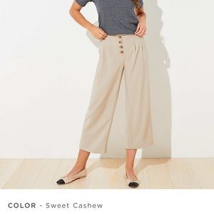 NOT FOR SALE loft petite front button fluid pant